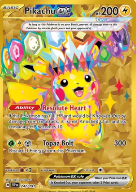 Pikachu ex Surging Sparks
