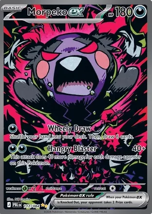 Morpeko ex SAR Pitch Black karta