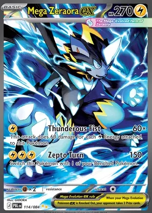Mega Zeraora ex karta z Pitch Black
