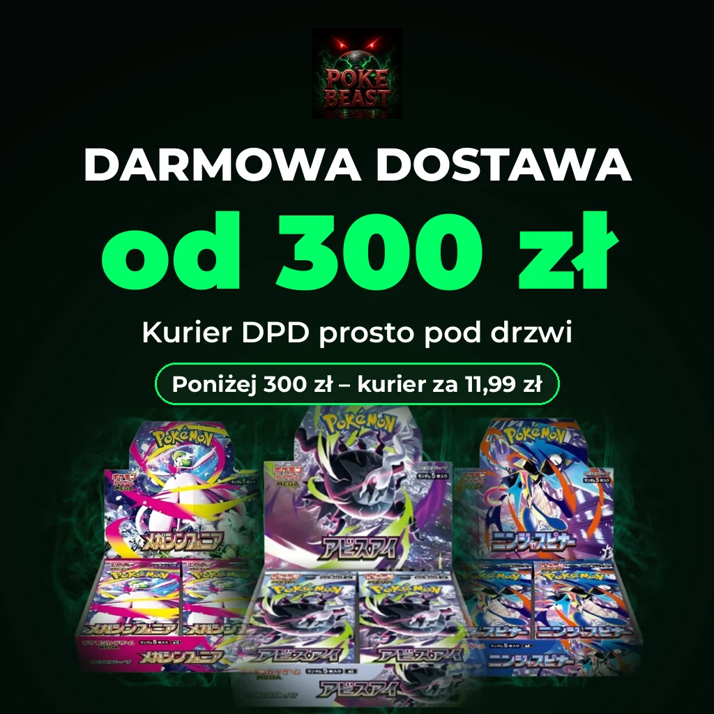 Darmowa dostawa od 300 zł kurierem DPD w sklepie Pokebeast